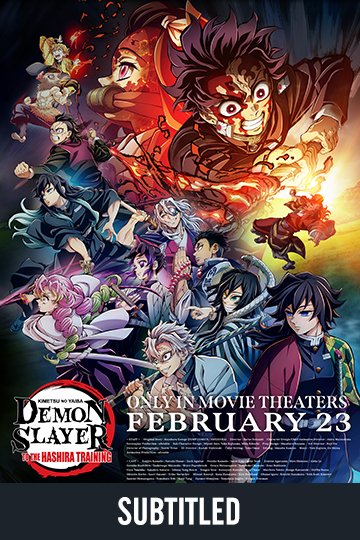 Demon Slayer: To the Hashira Training (Sub) (R) Movie Poster