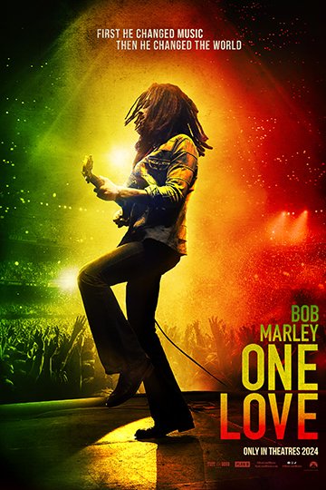 Bob Marley: One Love (PG-13) Movie Poster