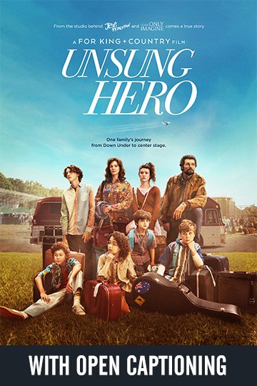 Open Caption: Unsung Hero (PG) Movie Poster