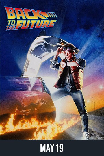 $5 BACK TO THE FUTURE (PG) Movie Poster