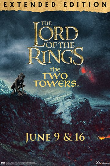 Lord of the Rings: The Two Towers (2024) (PG-13) Movie Poster